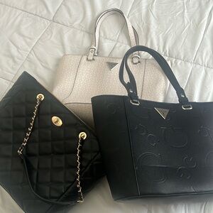 Lot 3 guess tote handbags